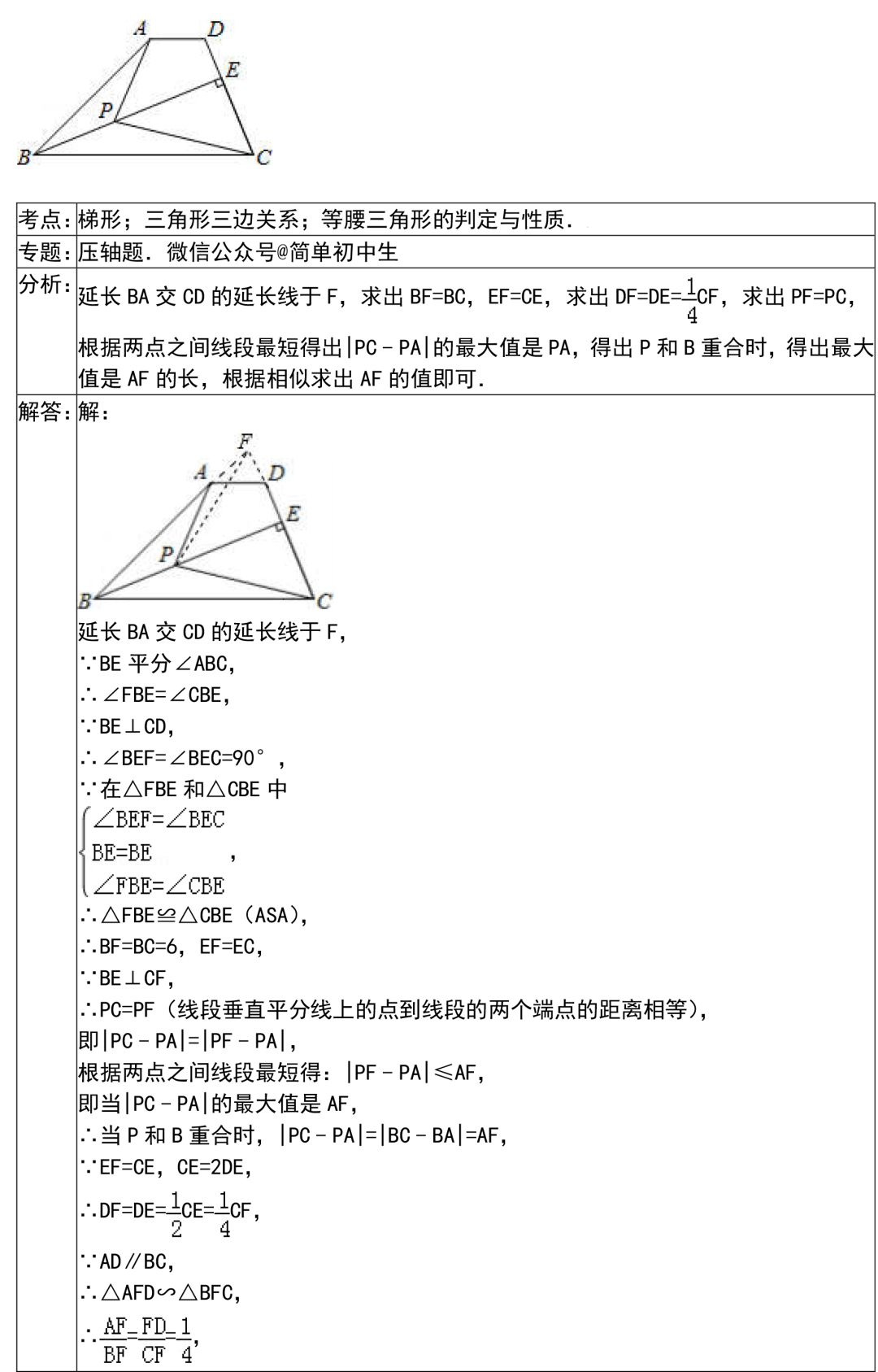 【初中数学】期末提分技巧：初中数学解题技巧+压轴题30练