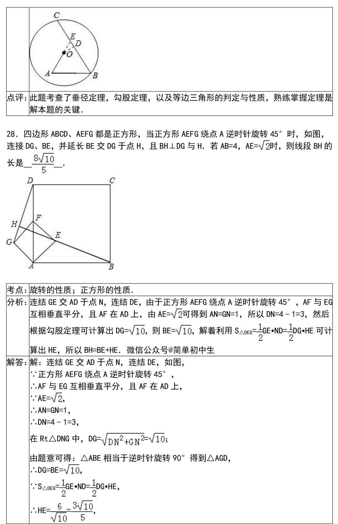 【初中数学】期末提分技巧：初中数学解题技巧+压轴题30练