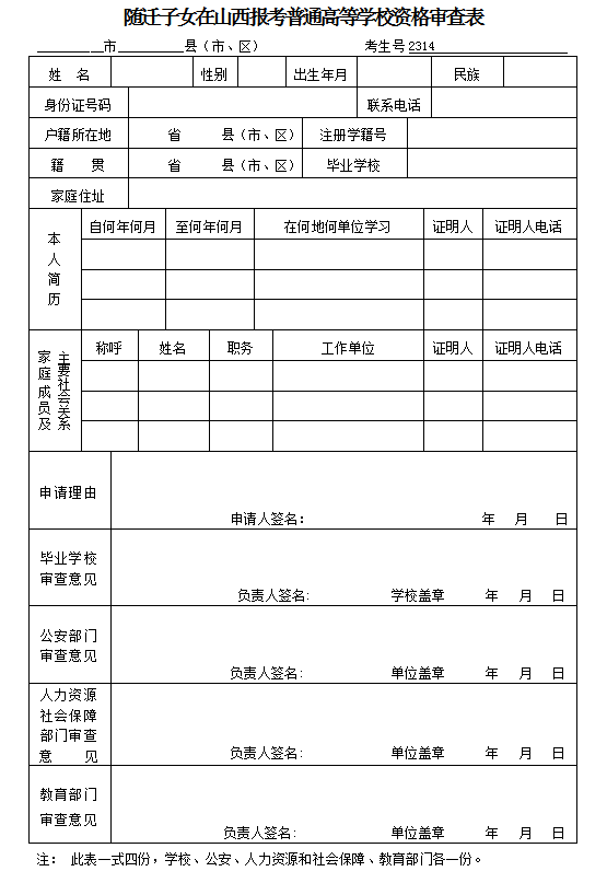 尧都区零散考生2023年普通高考报名安排